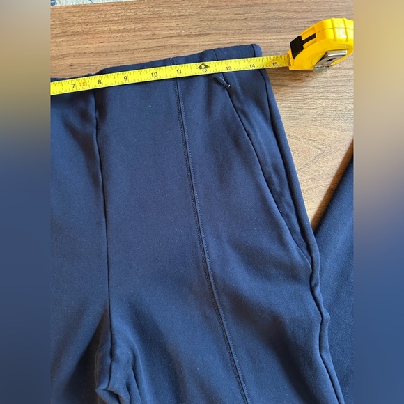 Loft navy sz S Tall women’s pull on flat front stretch slacks, pants, small slim - Picture 7 of 11